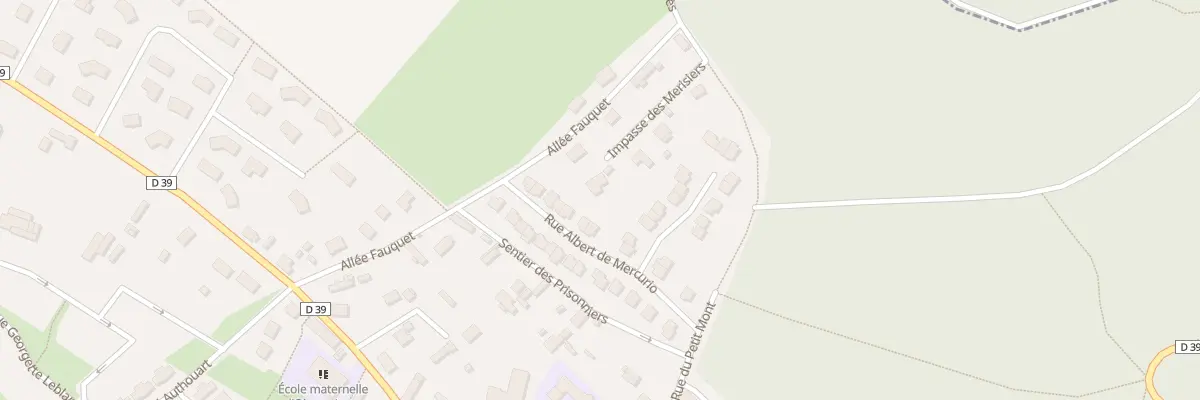 Plan du 4 Imp des Merisiers à Tancarville