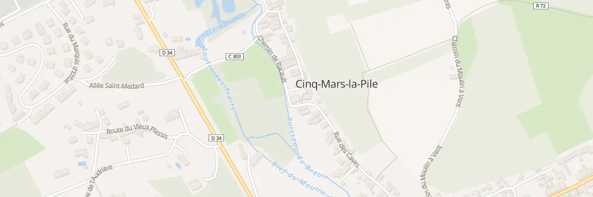 Plan du 36 Rue des Caves à Cinq-Mars-la-Pile