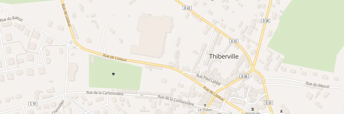 Plan du 22 Rue de Lisieux à Thiberville