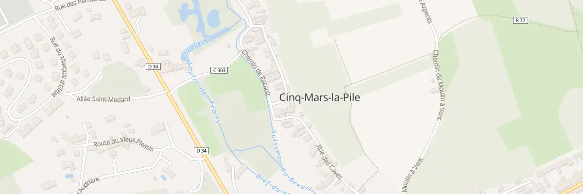 Plan du 38 Rue des Caves à Cinq-Mars-la-Pile