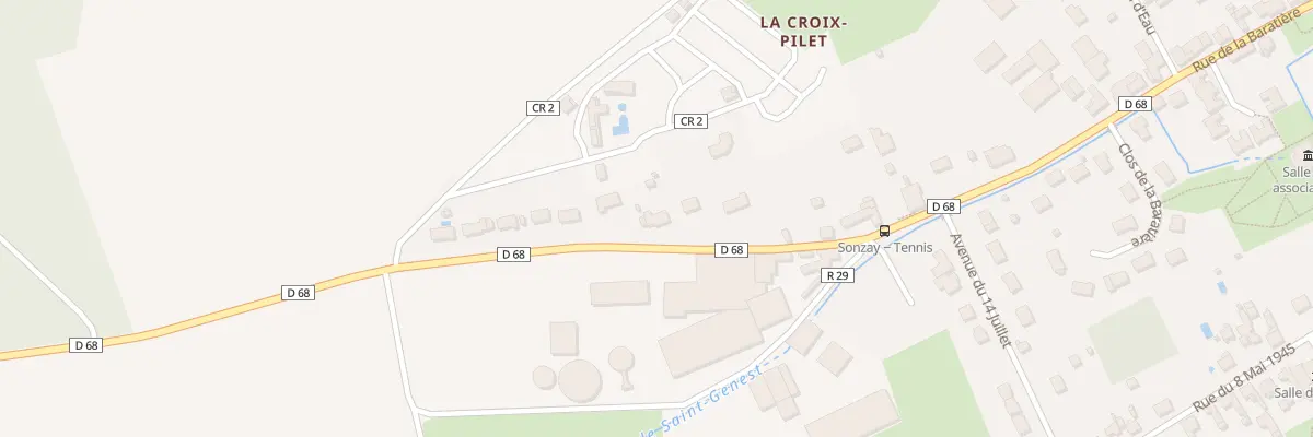 Plan du 86B Rue de la Baratière à Sonzay