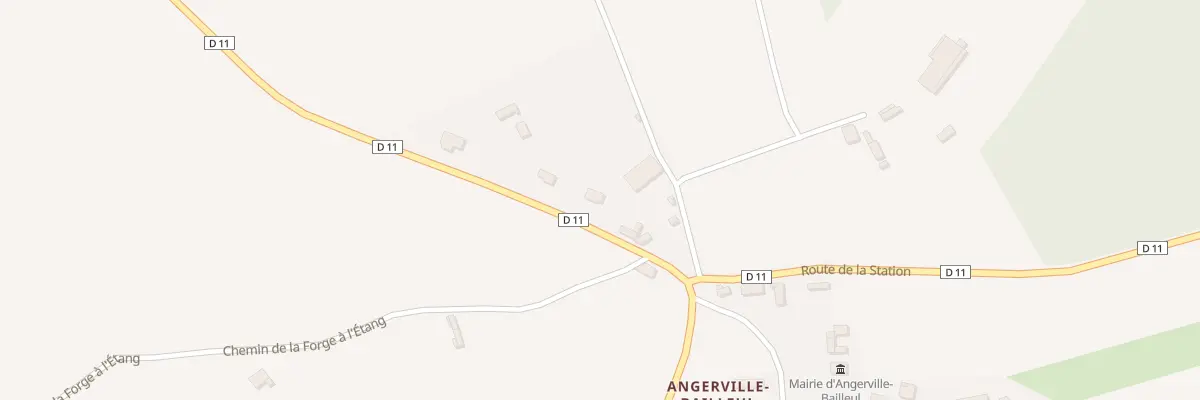 Plan du 4 Rte du Château à Angerville-Bailleul