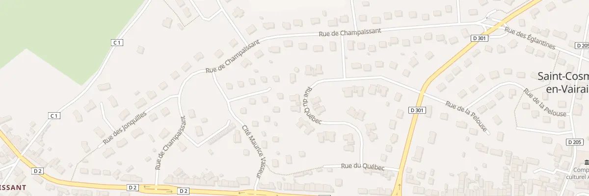 Plan du 17 Rue du Quebec à Saint-Cosme-en-Vairais