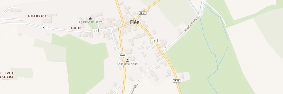 Plan du 6 Rue des Meuniers à Flée