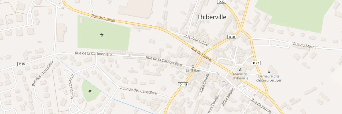 Plan du 8 Rue de la Carbonnière à Thiberville