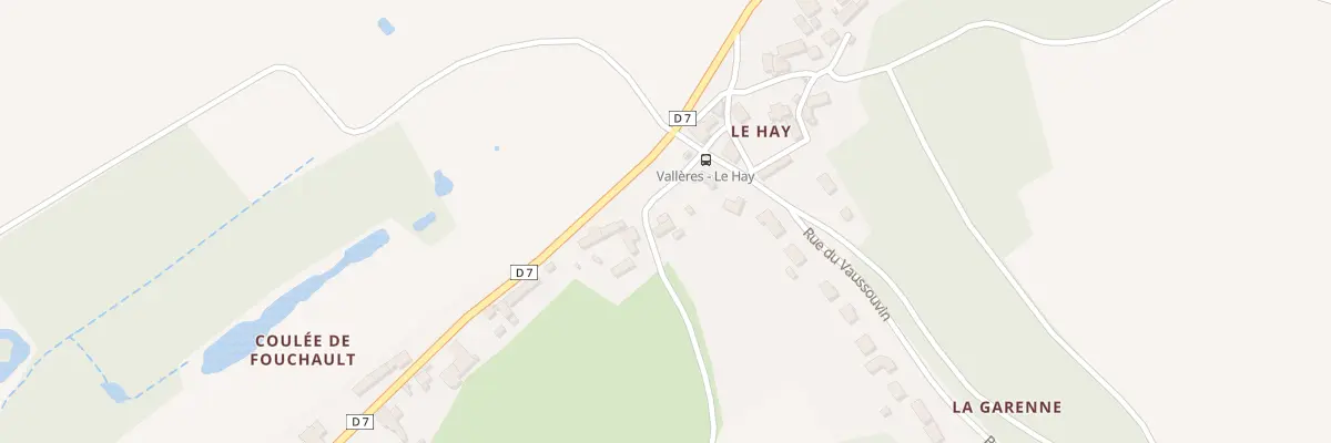 Plan du 3 Fouchault à Vallères