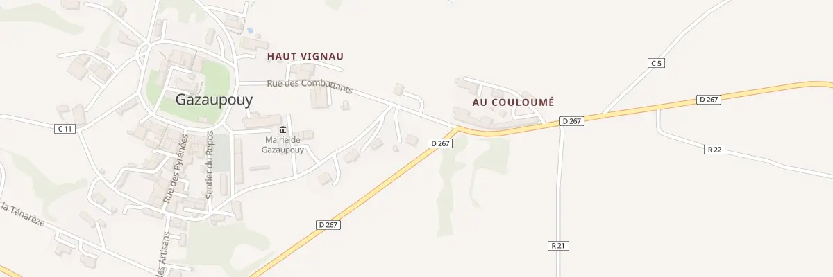 Plan du 5111A Au Village à Gazaupouy