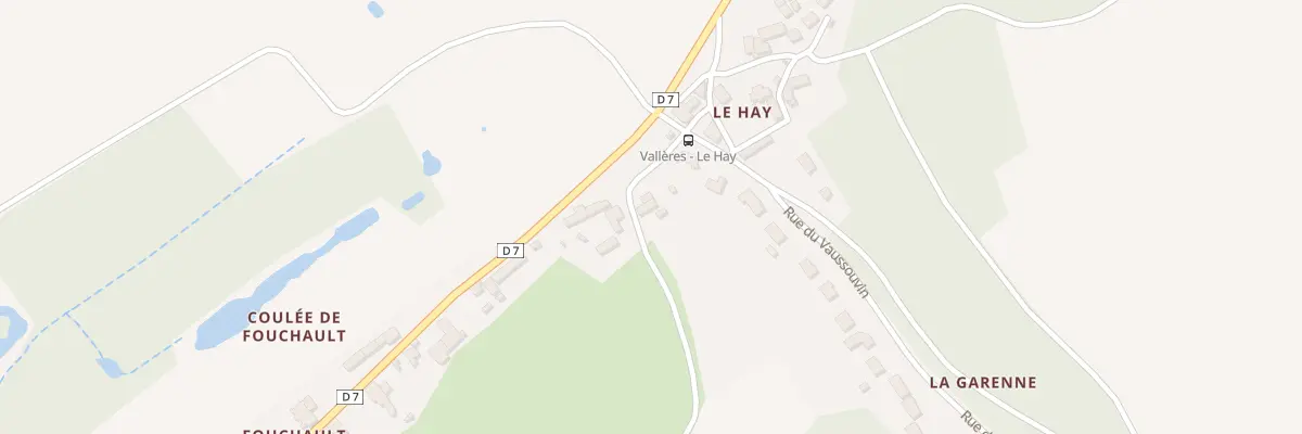 Plan du 5 Fouchault à Vallères