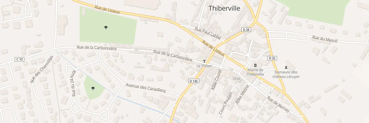 Plan du 9 Rue de la Carbonnière à Thiberville