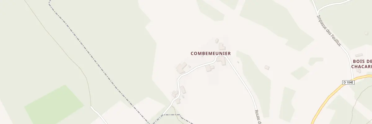 Plan du 594 Rte du Meunier à Montagrier