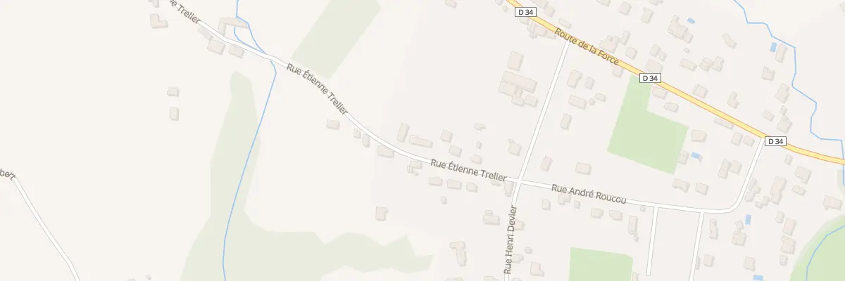 Plan du 7 Rue Etienne Trelier à Bergerac