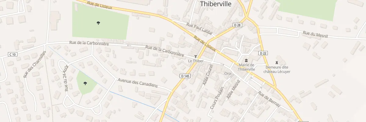 Plan du 3 Rue de la Carbonnière à Thiberville