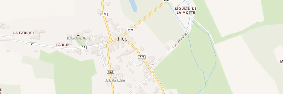 Plan du 5 Rue des Meuniers à Flée