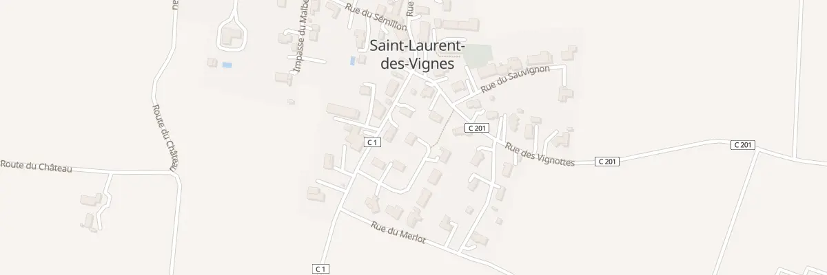 Plan du 5 Lot de Guyot à Saint-Laurent-des-Vignes