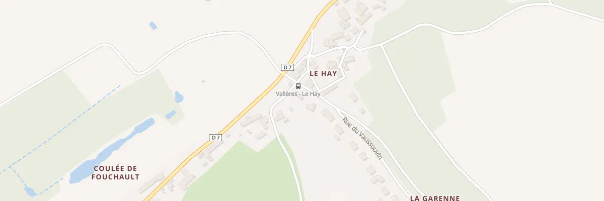 Plan du 5 Rue de Vaussouvin à Vallères