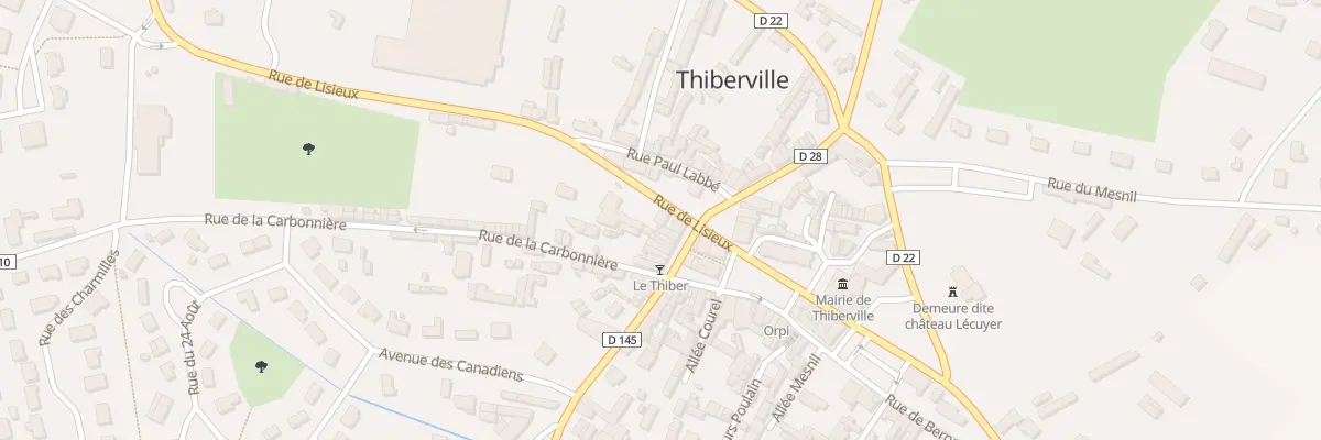 Plan du 21 Rue de Lisieux à Thiberville