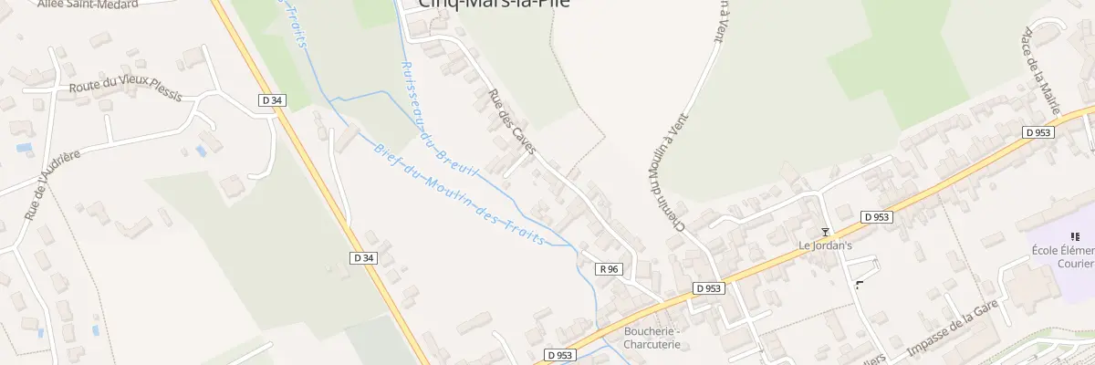 Plan du 23 Rue des Caves à Cinq-Mars-la-Pile