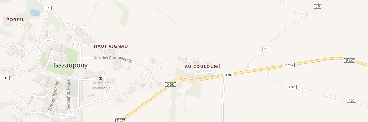 Plan du 5115 Au Couloume à Gazaupouy