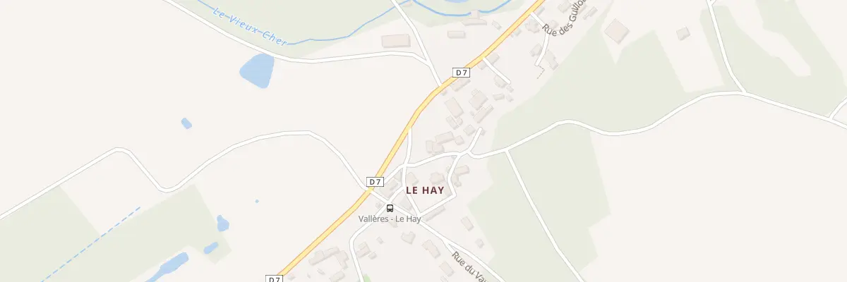 Plan du 3 Rte du Hay à Vallères