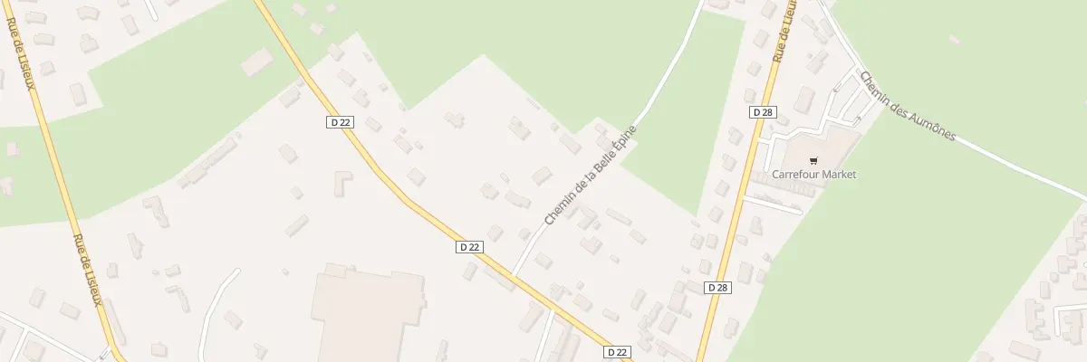 Plan du 79 Che de la Belle Epine à Thiberville