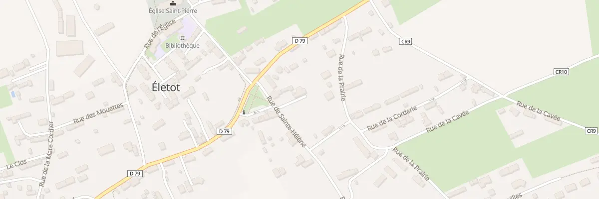 Plan du 1 Rue de Sainte Helene à Életot