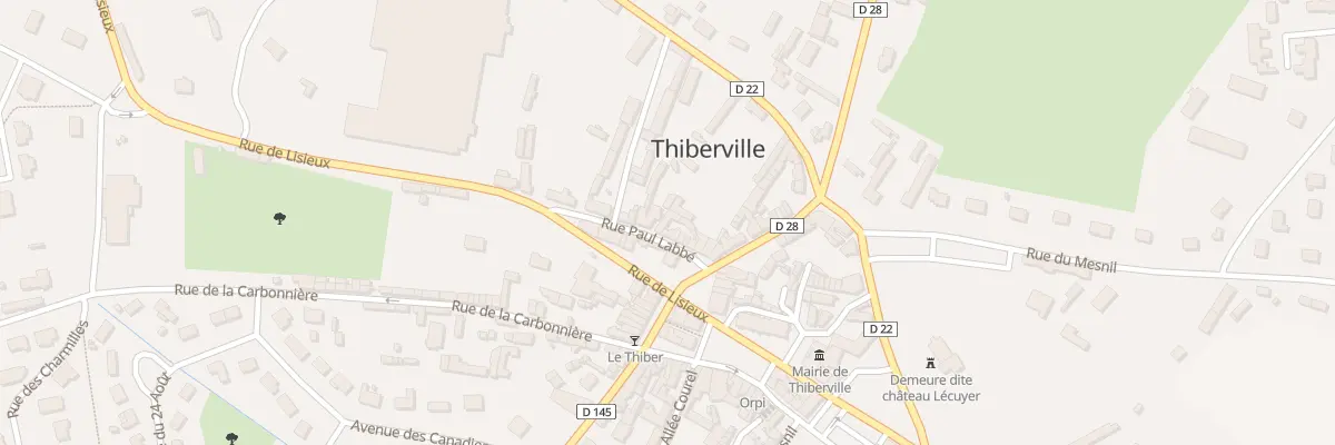 Plan du 18 Rue Paul Labbé à Thiberville