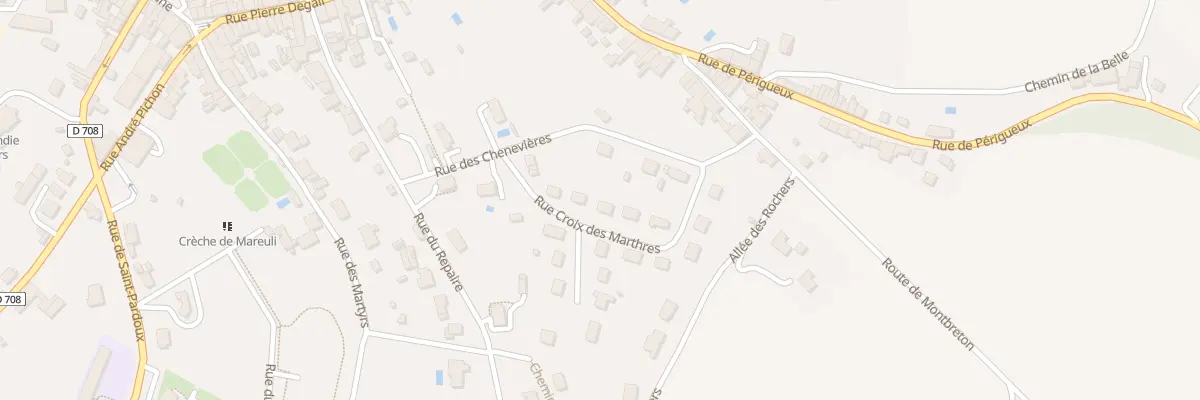 Plan du 7 Rue Croix des Marthres à Groléjac