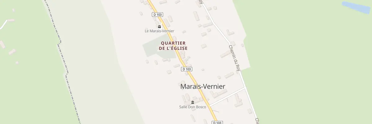 Plan du 84 Quartier de l’Eglise à Marais-Vernier