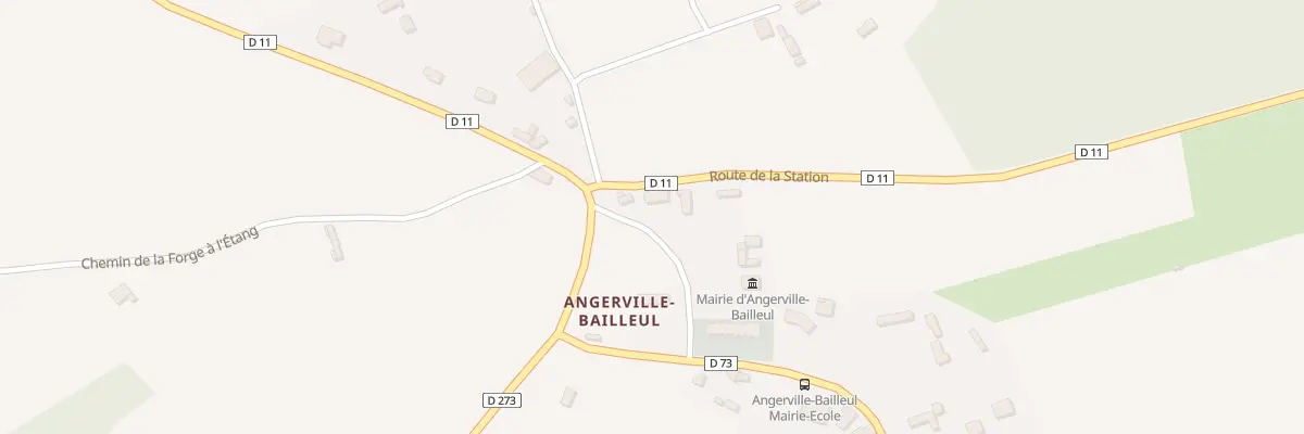 Plan du 1 Che de l’Eglise à Angerville-Bailleul
