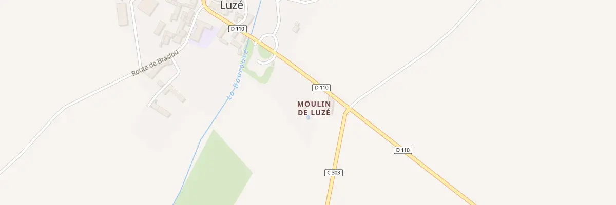 Plan du 2 Le Moulin de Luze à Luzé