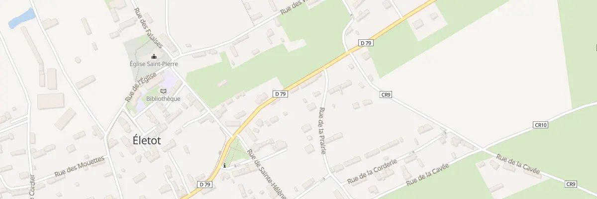 Plan du 110 Rue de Saint Pierre à Életot