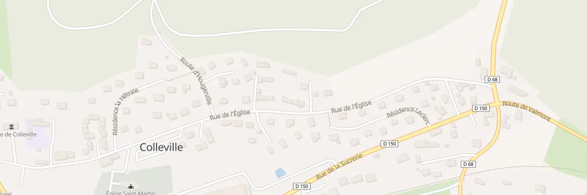 Plan du 511 Rue de l’Eglise à Colleville