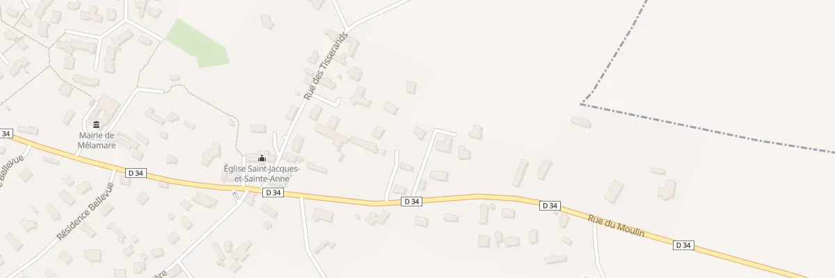 Plan du 163 Rue du Moulin à Mélamare