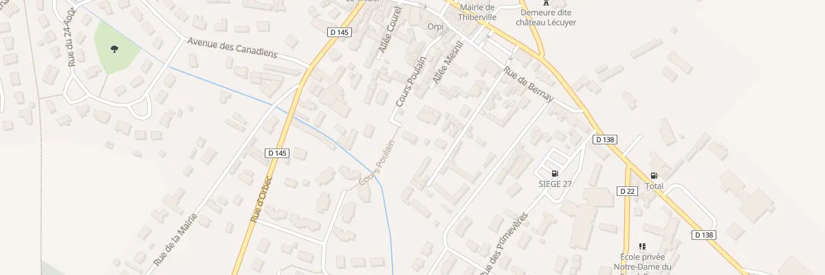 Plan du 492 Rue de l’Ancienne Poste à Thiberville