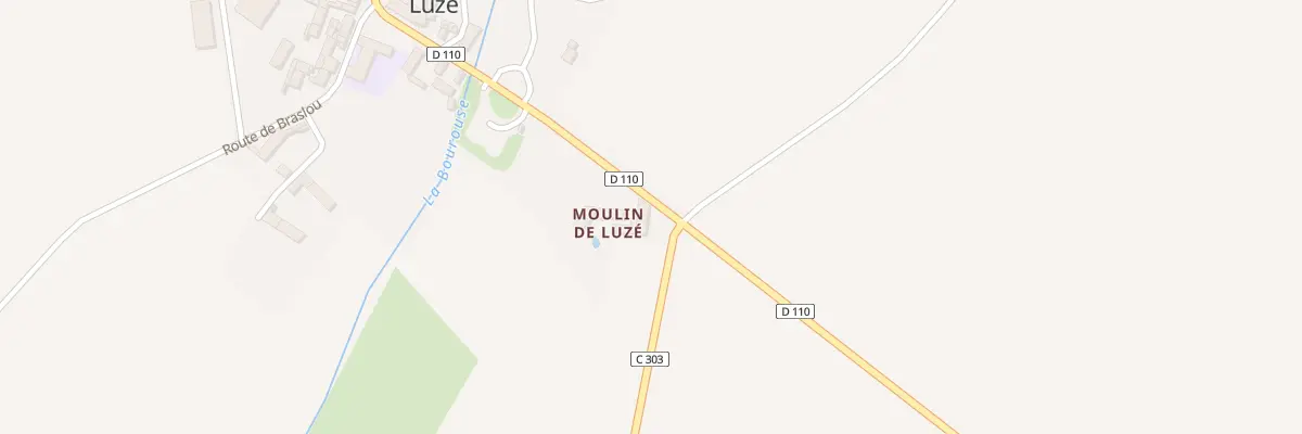 Plan du 4 Le Moulin de Luze à Luzé