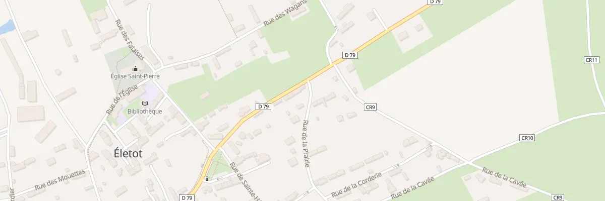Plan du 10 Rue de la Prairie à Életot