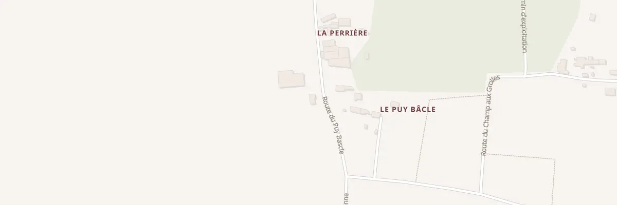 Plan du 1 Le Puy Bacle à Crouzilles