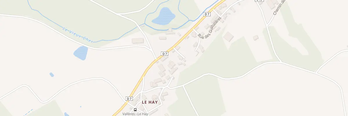 Plan du 7 Rte du Hay à Vallères