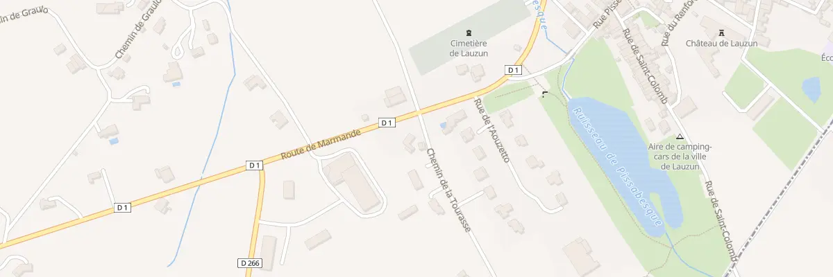 Plan du 81 Rte de Marmande à Lauzun