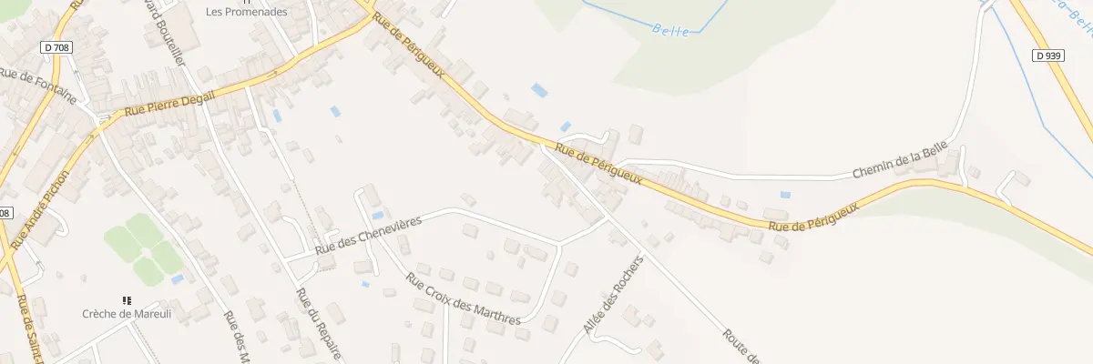 Plan du 8 Rte de Montbreton à Mareuil en Périgord