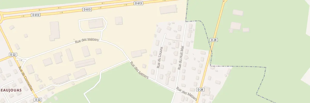 Plan du 5 Rue du Louvre à Thiberville