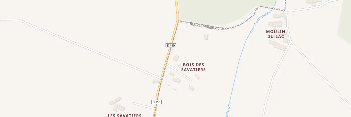 Plan du 1 Bois des Savatiers à Luzé