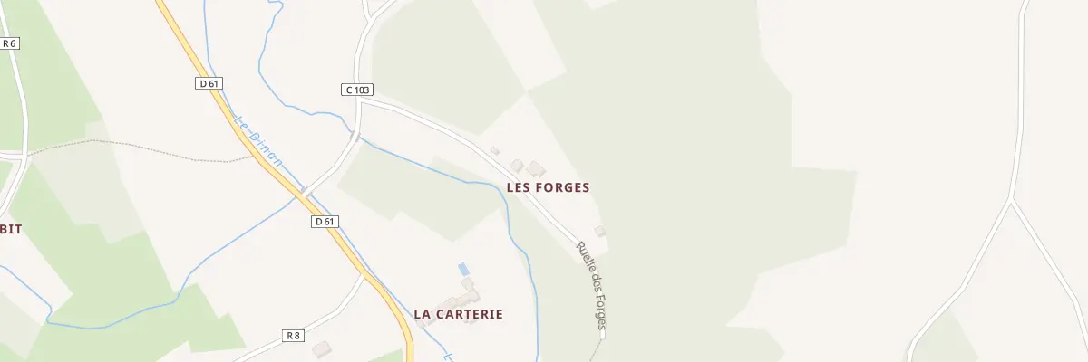 Plan du 2 Les Forges à Thoiré-sur-Dinan