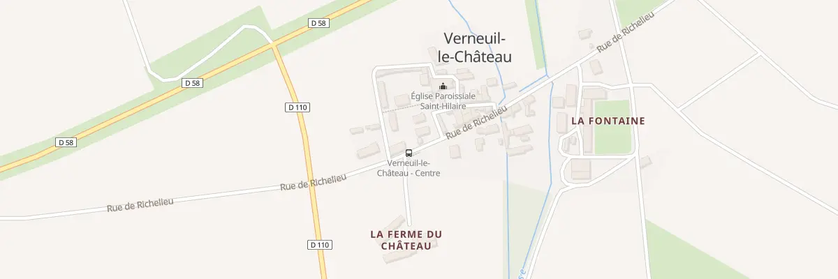 Plan du 7 Rue de Richelieu à Verneuil-le-Château