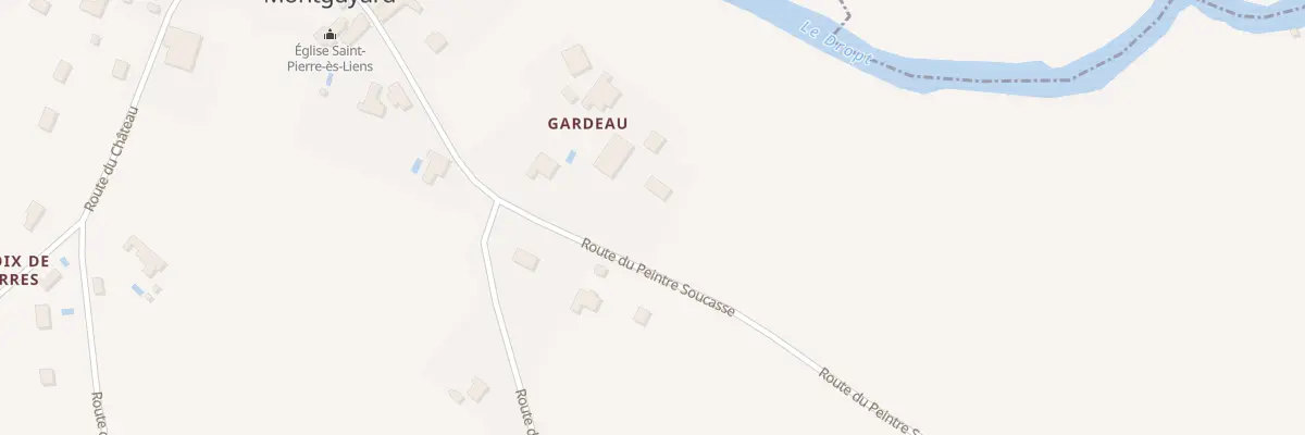 Plan du 64 Gardeau à Serres-et-Montguyard