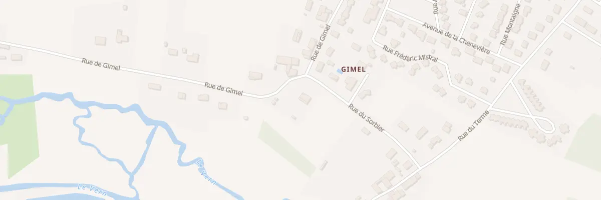 Plan du 1039 Gimel à Neuvic