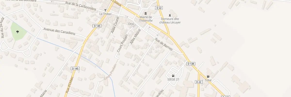 Plan du 2 Rue de l’Ancienne Poste à Thiberville