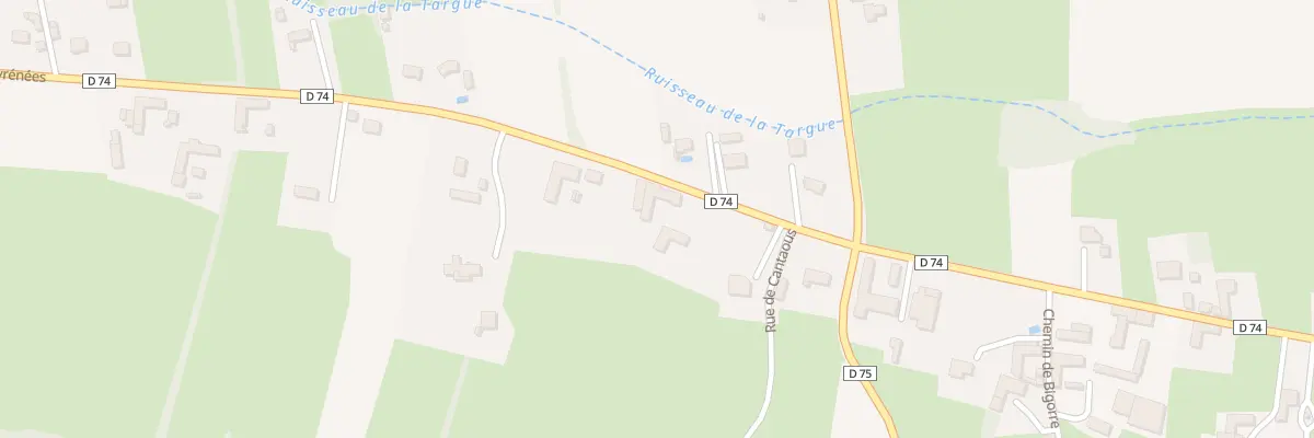 Plan du 64B Rue des Pyrénées à Cantaous
