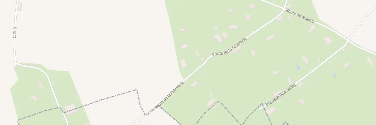 Plan du 286 Rte de la Febvrerie à Morainville-Jouveaux