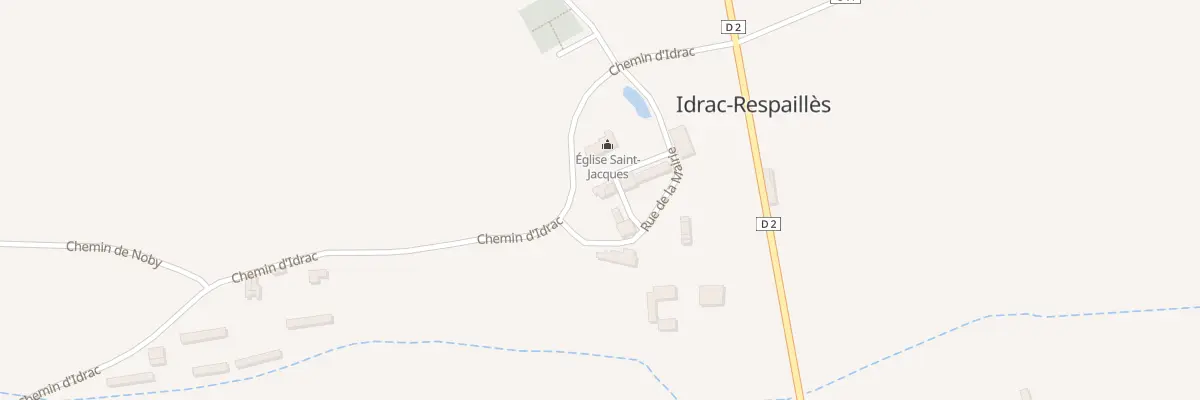 Plan du 5068 Au Village à Idrac-Respaillès